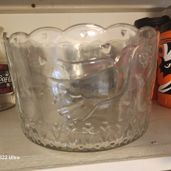 Other - Clear Glass Decorative Bowl